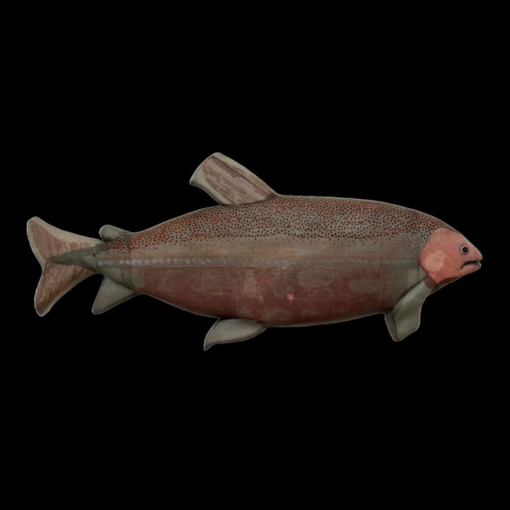 Clay and mixed media fish by Slate Gray Gallery artist Julie McNair