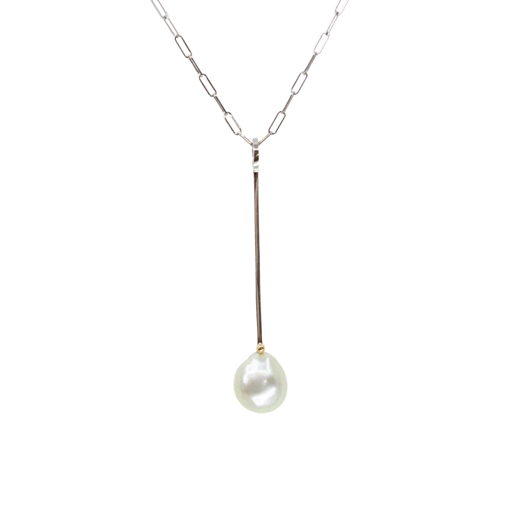 Long South Sea Baroque Pearl Charm