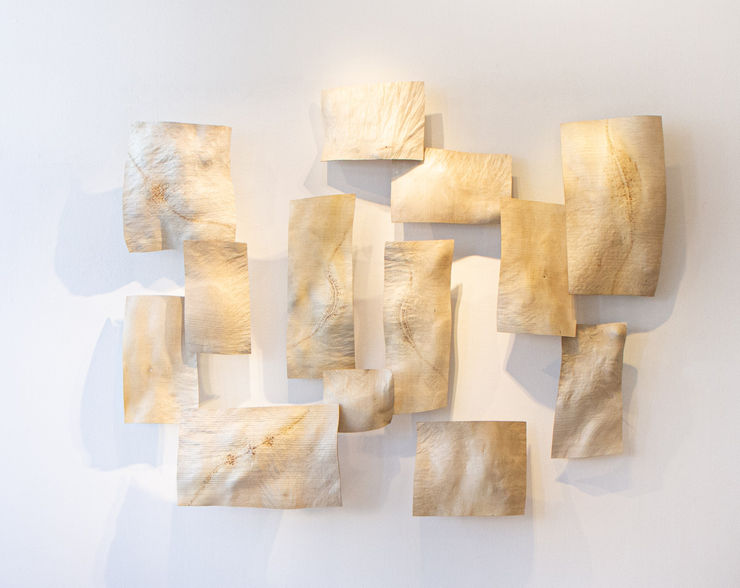 Madrone Burl Wall sculpture by woodworker and Fringe Gallery gallery artist Christian Burchard