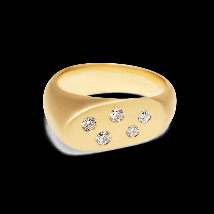 Constellation Lipstick Ring by Fringe Gallery studio jeweler Dana Bronfman