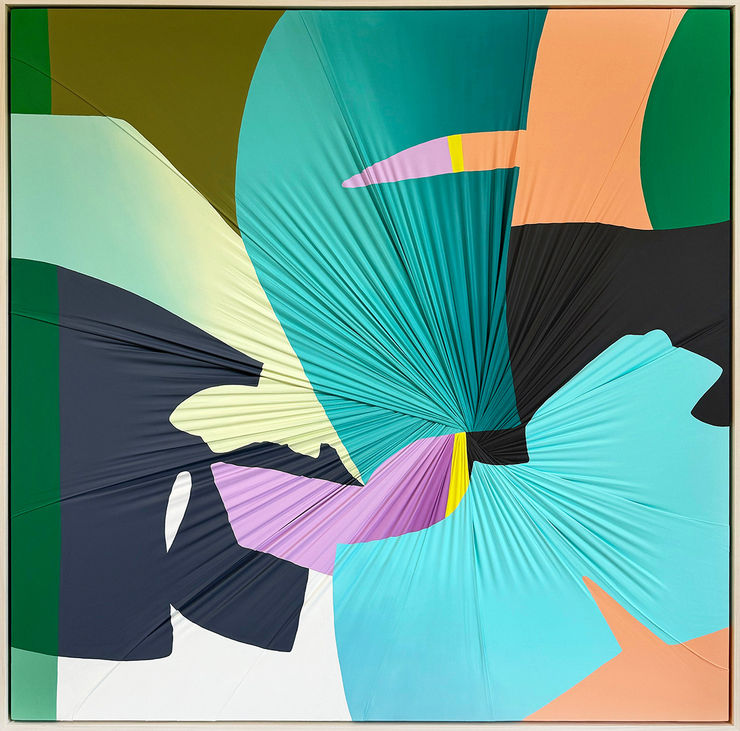 Carrie Gillen stretched fabric painting