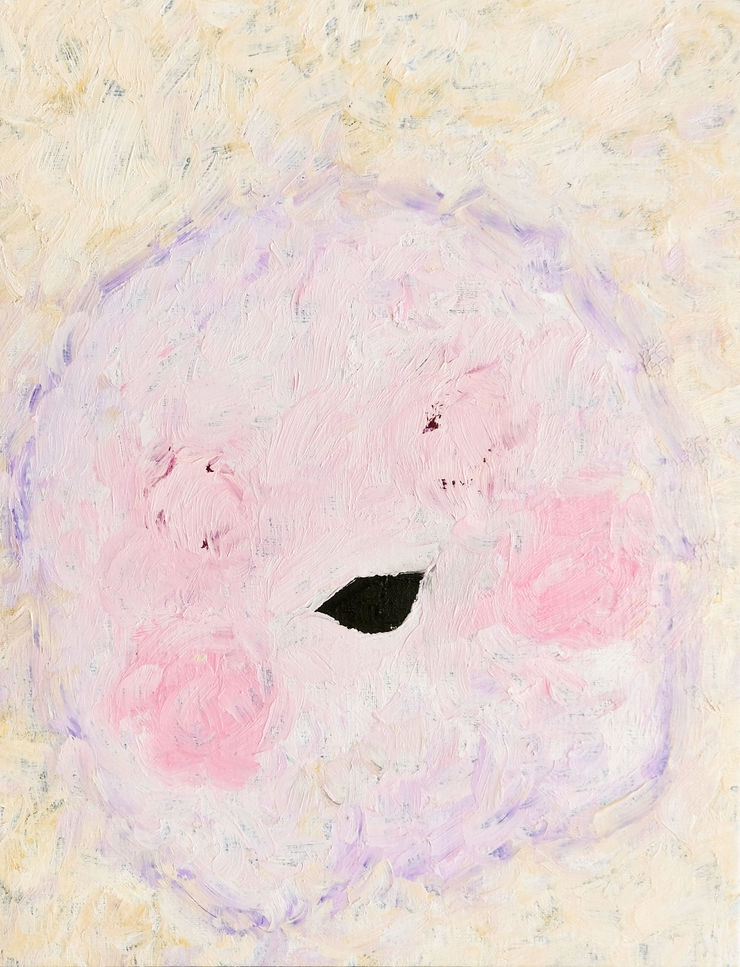 Adam Handler Gold Ghost, 2024 Oil stick on linen 18 x 14 in 45.7 x 35.6 cm