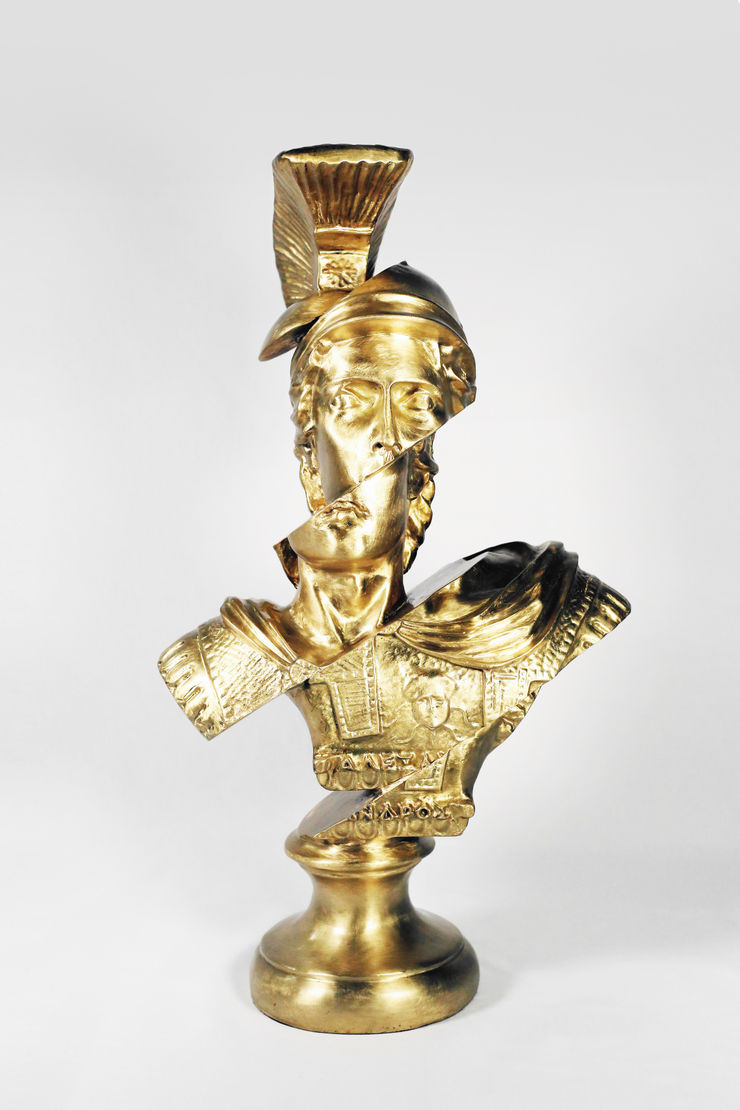 Dan Alva Grifter - Gold, 2024 Gold bronze 25 x 12 x 12 in 63.5 x 30.5 x 30.5 cm Limited Edition of 10 + 3 AP