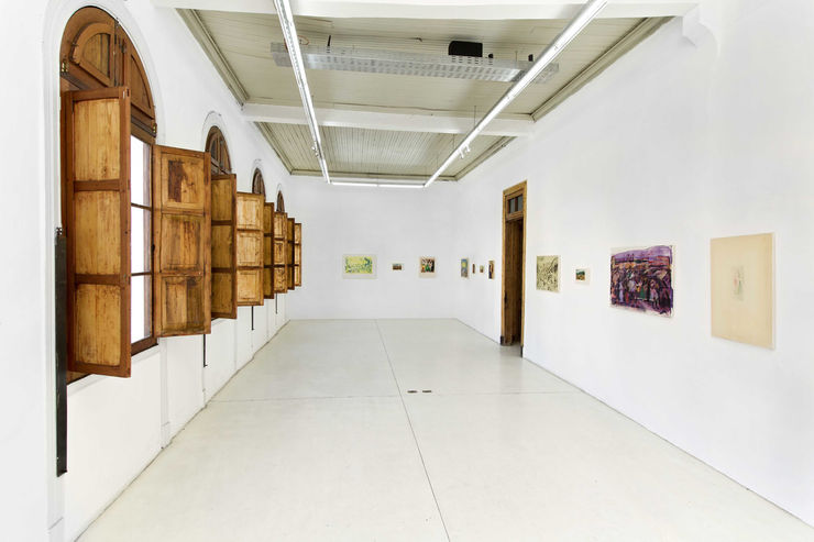 Cosima zu Knyphausen, "Cuadros para Perú," Installation View, Die Ecke Arte Contemporáneo,