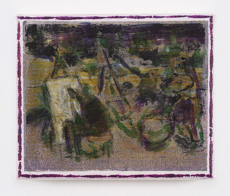 Cosima zu Knyphausen, Mónica Briones aprovecha de terminar su cuadro, 2023