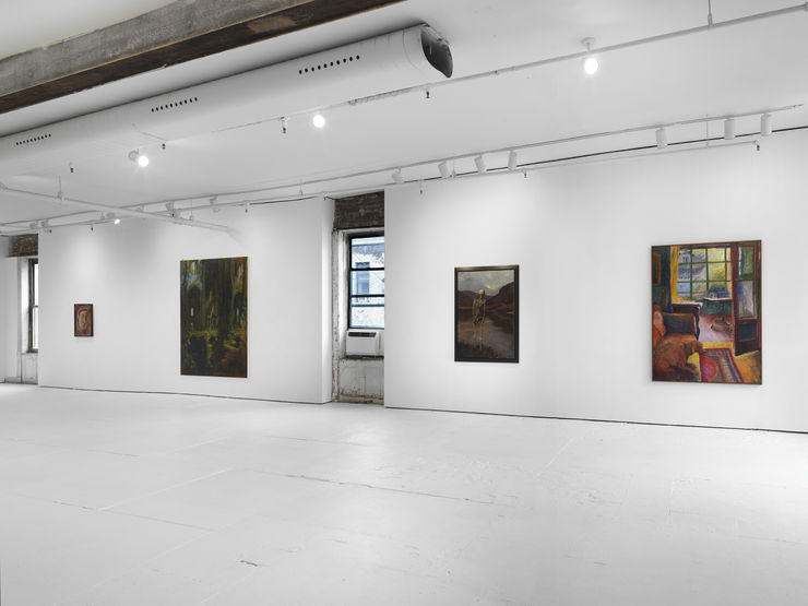 Tristan Unrau, "Re-enactment," Installation View, Sebastian Gladstone Gallery, 2024