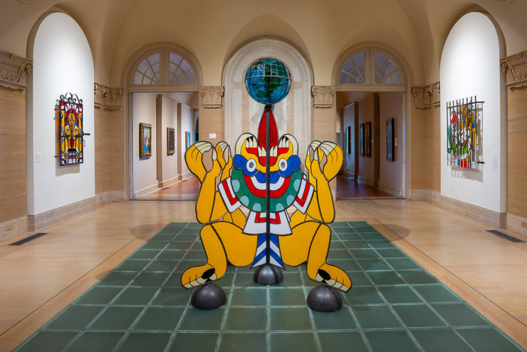 timo fahler, "SHRUG ATLAS," Installation View, Philbrook Museum of Art, 2024