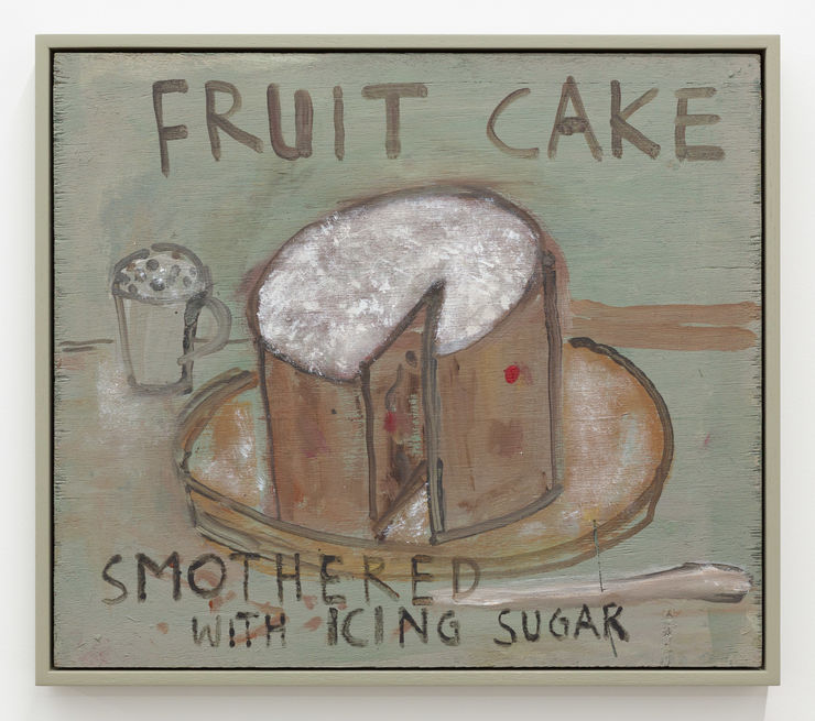 Tom Kreisler Smothered with Icing Sugar, 2001 Acrylic on board 41.5 x 48 cm 16 1/4 x 19 in