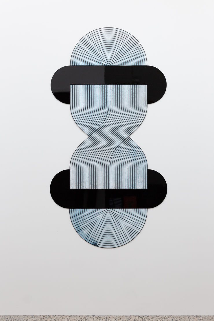 Julia Morison Myriorama: OAEAO:4, 2008 Acrylic, gesso and ink, and lacquer on aluminium polyurethane laminate 170 x 90 cm