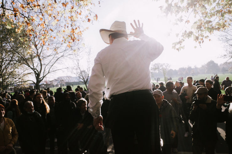 Jorge Jobim, Speaker's Corner, London, November 2022, 2022