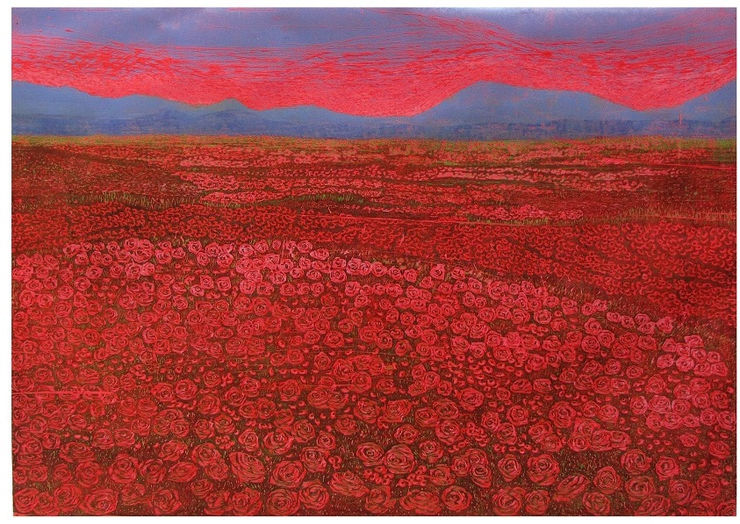 Soghra Khurasani, Silent Fields II, 2014