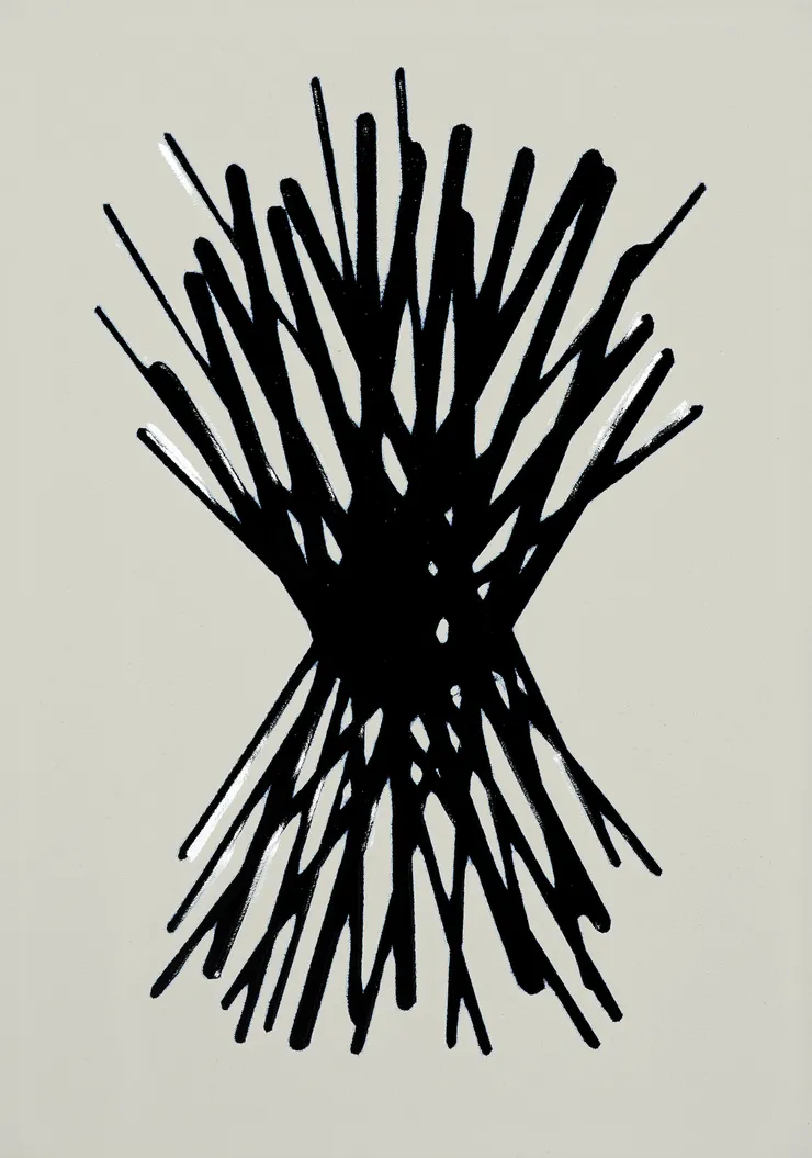 Untitled (#E9) Vitreous enamel on steel, edition 4 of 12 11 3/4 x 8 1/4 inches