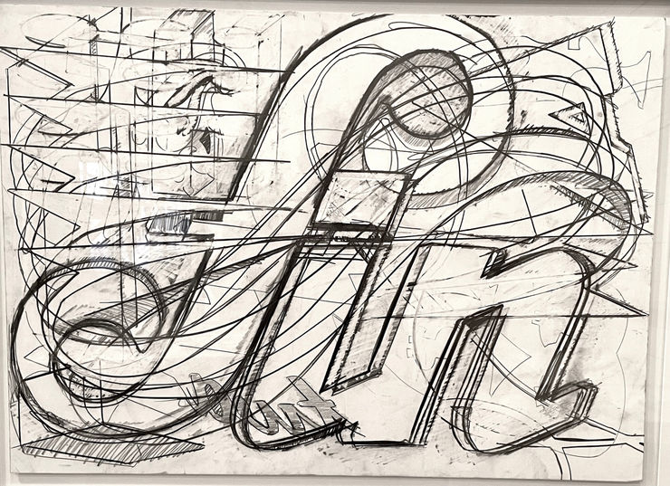 Fin, 2023 Graphite on paper 20 x 28 inches Framed dimensions 29 x 37 inches