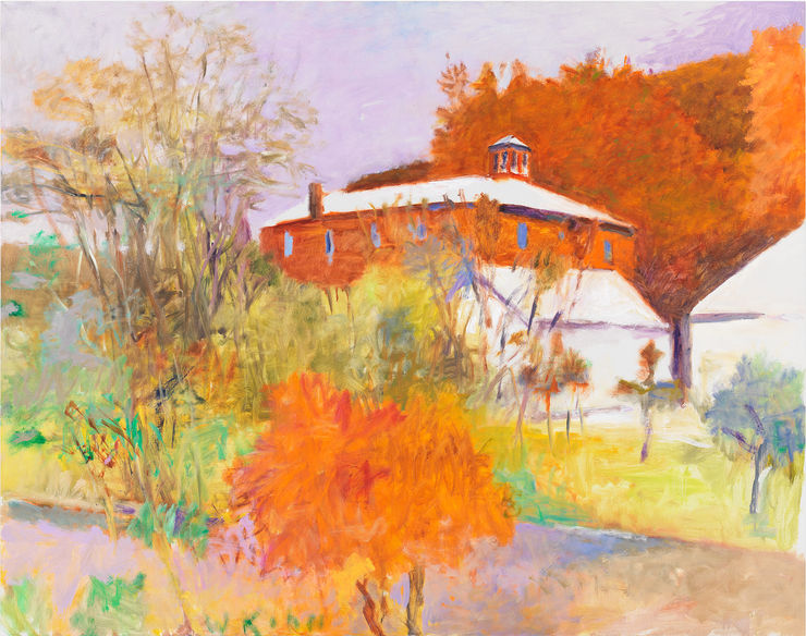 In the Back of the Vermont Studio Center, 2001 Oil on canvas 52 x 66 inches