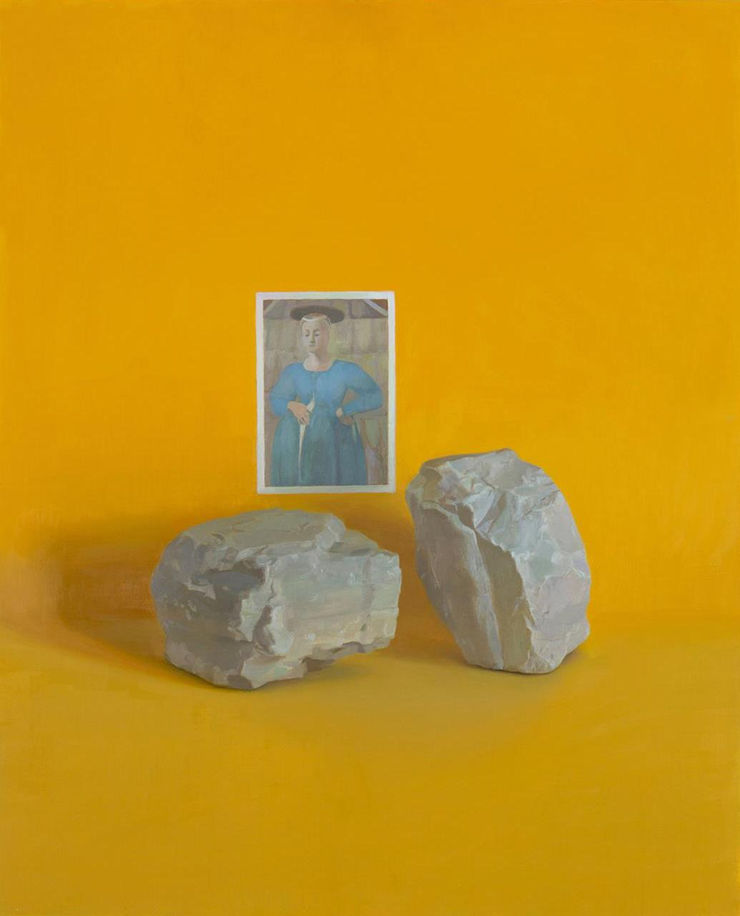 Emil Robinson, Madonna Del Parto with Two Stones, 2021