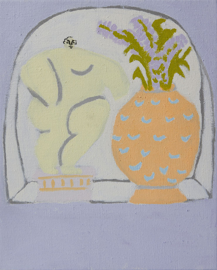 Lilian Martinez, Shelf with Figure and Vase, 2019