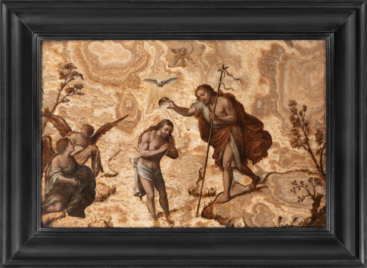 North Italian School 17th Century, The Baptism of Christ, circa 1650