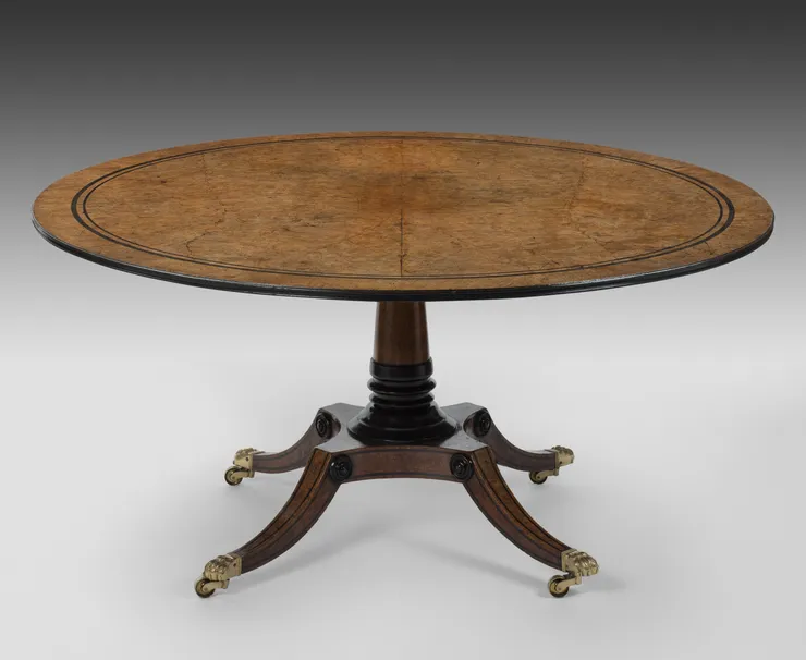 Coulborn antique Regency Pollard oak centre table George Bullock