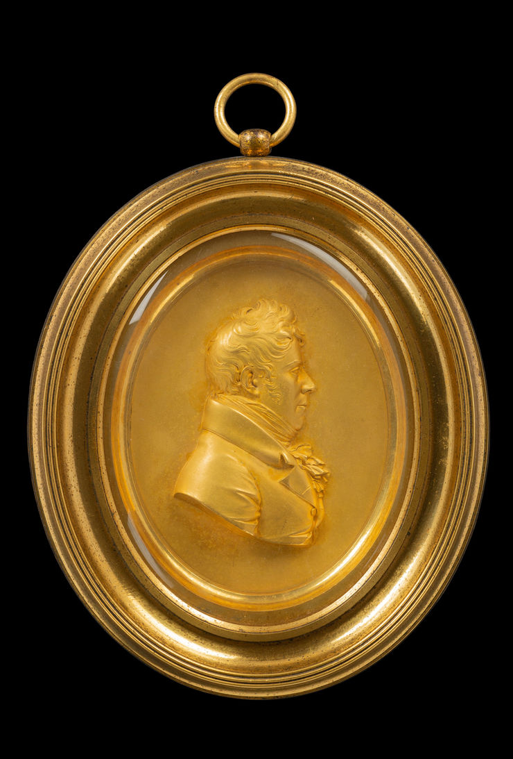 Peter Rouw (the Younger) (English 1771-1852), Portrait Relief of Joseph Barker