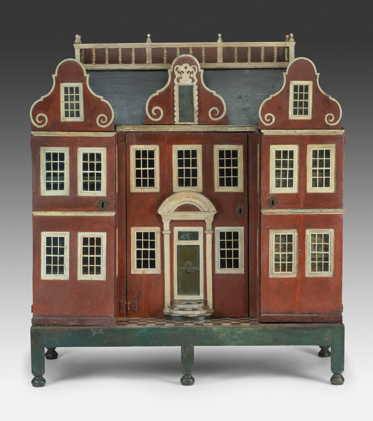Queen Anne Child’s Wardrobe in the form of a House
