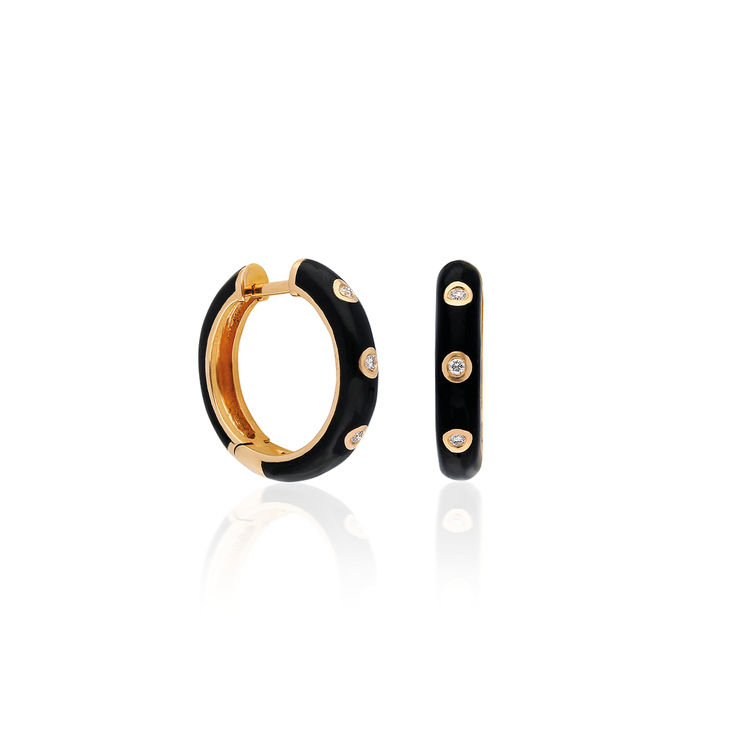 Terzihan, Fizzy: Hoops with Black Enamel
