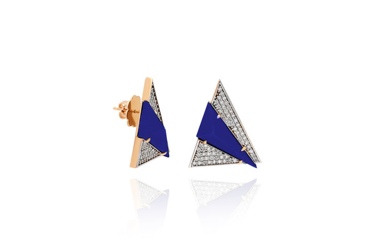 Terzihan, Neutra: Aztec Earring w/Lapis Lazuli