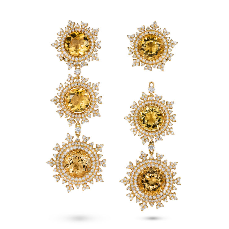 Nadine Aysoy, TSARINA - EARRINGS - YELLOW BERYL