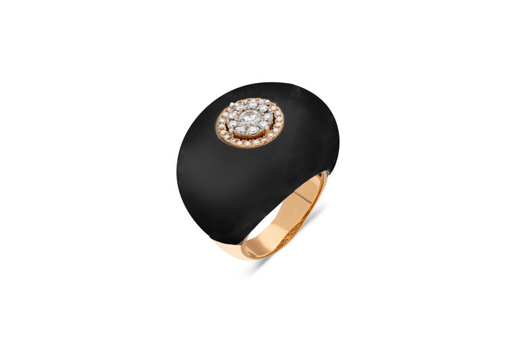 Terzihan, Neutra: Neutra Dome Ring w/Black Onyx