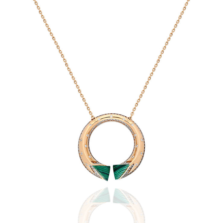 Terzihan, Neutra: Balance Pendant w/Malachite