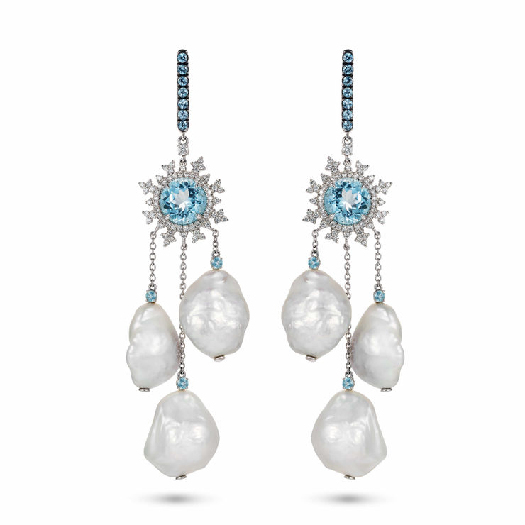 Nadine Aysoy, TSARINA - TOPAZ AND BAROQUE PEARL