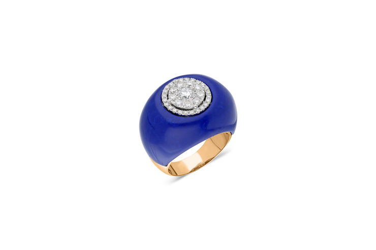 Terzihan, Neutra: Dome Ring w/Lapis Lazuli
