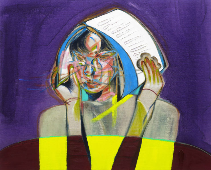 Yeonsu Ju, A figure wearing layers of memory, 2025