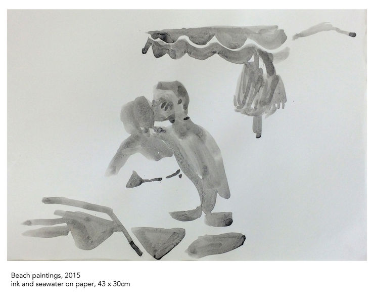 Tim Braden, beach paintings (conversation), 2015