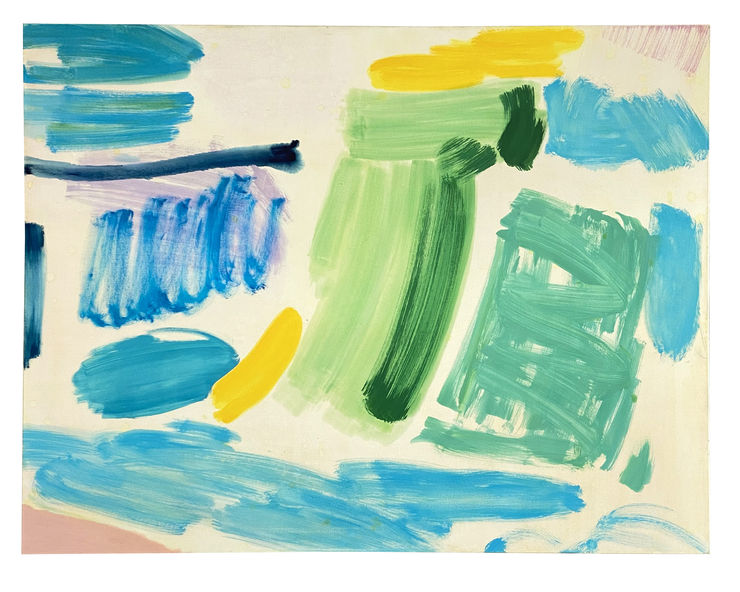 Tim Braden, Prussian, yellow and green dash, 2018