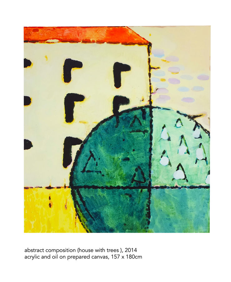 Tim Braden, abstract (house with trees), 2014