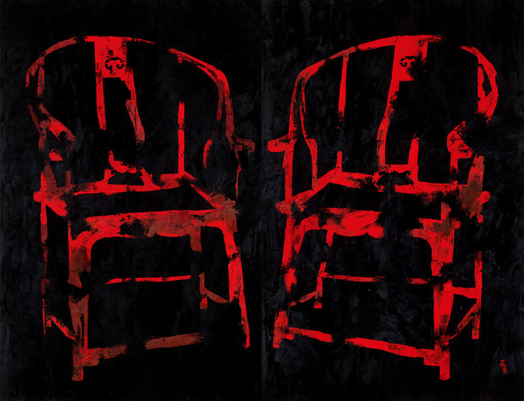 Red Shadow in the Candle Light