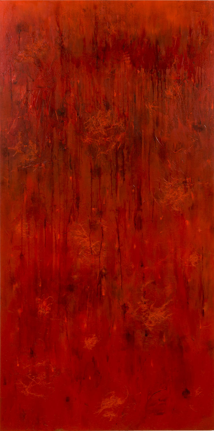 血花浮黑水 As Crimson Flowers Float on Dark Waters