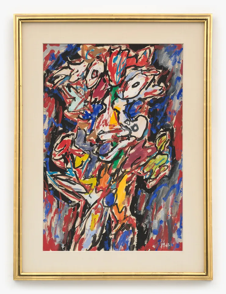 Jean Dubuffet (1901-1985), Personnages des Legendes Paris Cirque, 1962