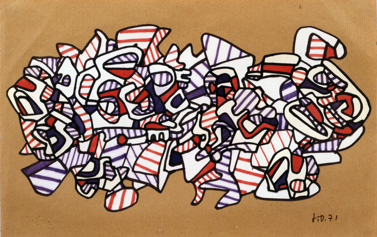 Jean Dubuffet (1901-1985), Bete Humaine p.242, 1971
