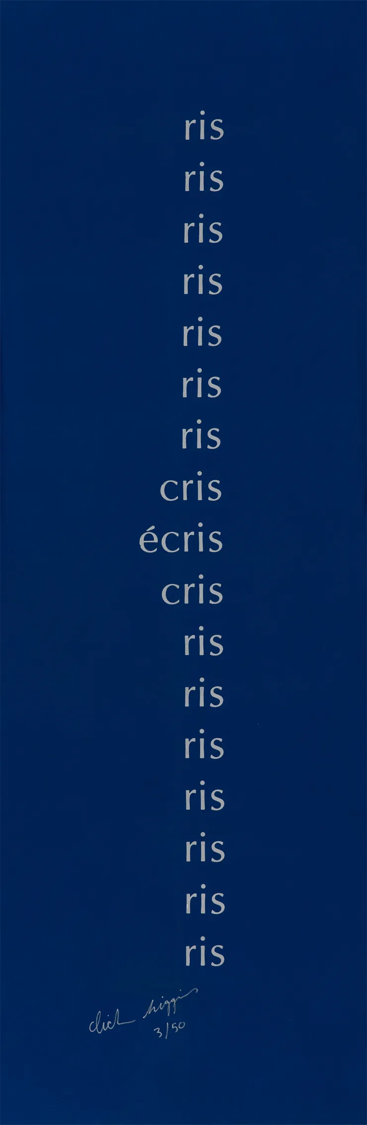 Dick Higgins, Homage to Villon, 1990