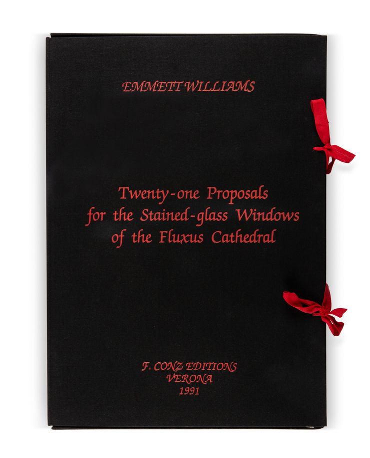 Emmett Williams, Twenty-one Proposals for the Stained-glass Window of the Fluxus Cathedral, 1991
