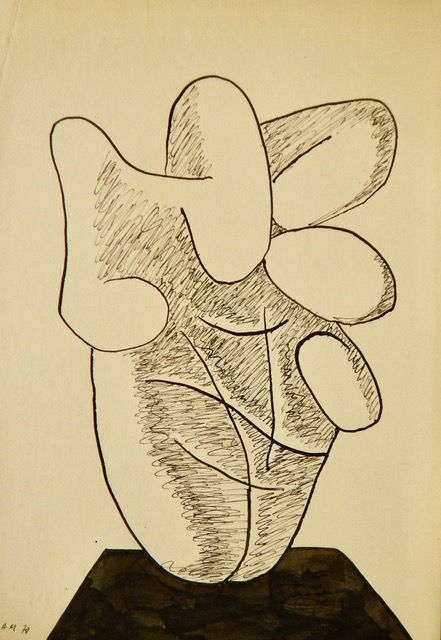Antanas Mončys Hand on socle (Sculpture project), 1970 29,07 X 21 cm