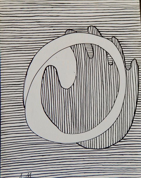 Antanas Mončys Hand on circle, 1970 27 X 21 cm
