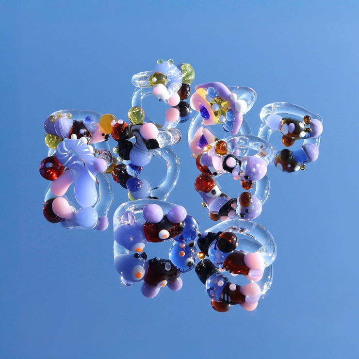 Lorena Rode, When Fauna Blooms Glass Ring, 2024