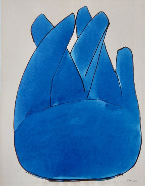 Antanas Mončys Hand on flowers, 1969 25,05 X 20 cm