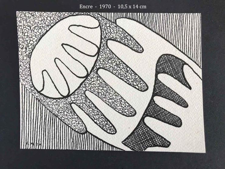 Antanas Mončys Encre, 1970 10,5 x 14 cm