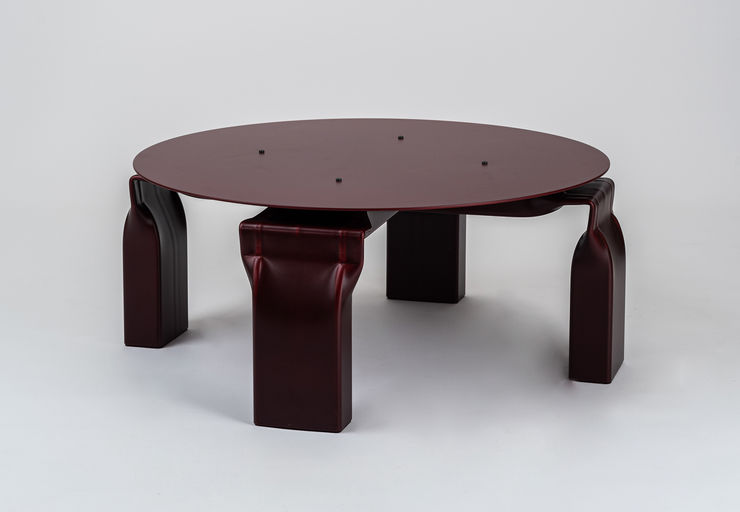 Tim Teven Vamzdžių stalas, raudonas / Tube Table, red Ø 86 H 38 cm