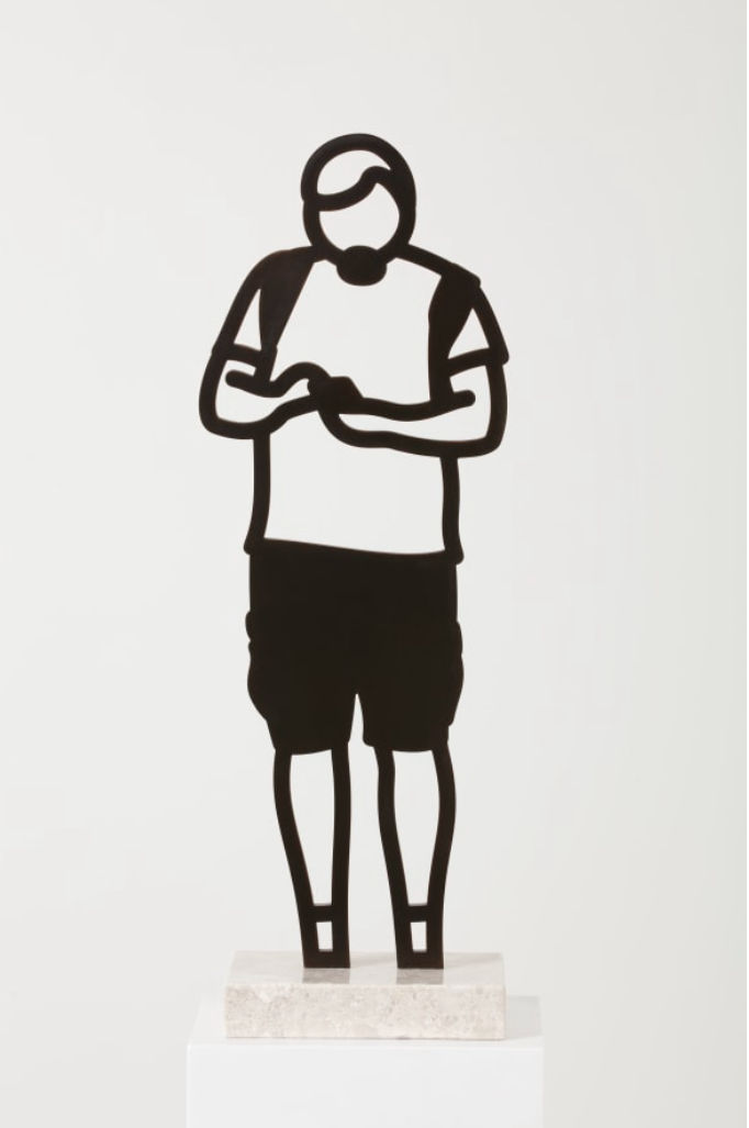 Julian Opie, Cargo shorts from the Boston Statuettes, 2020