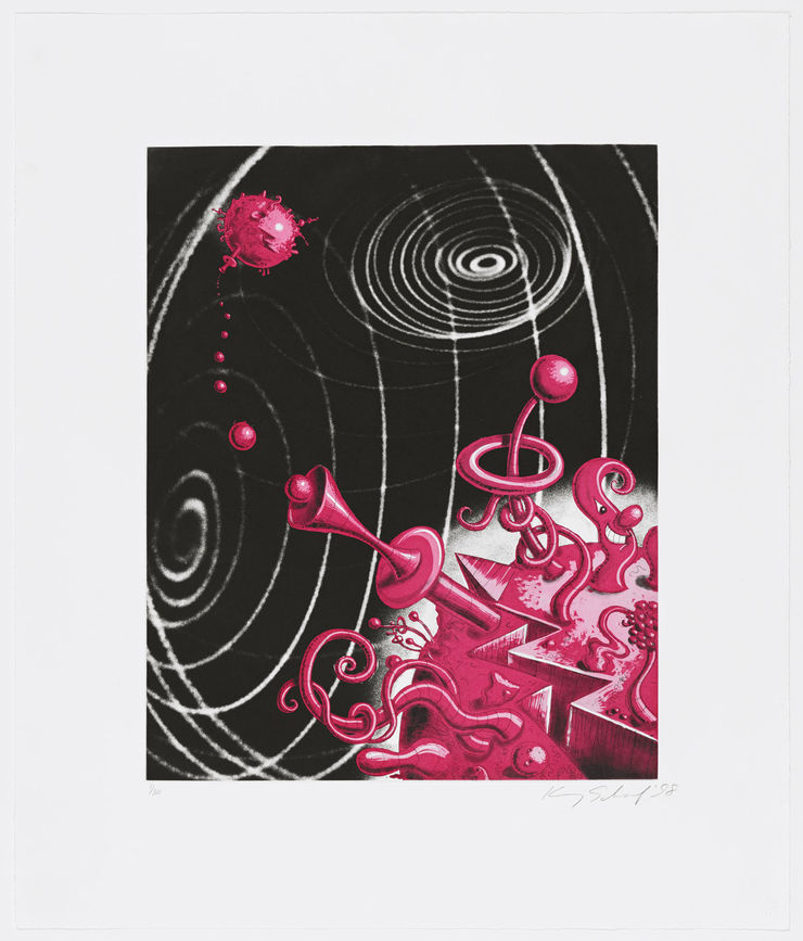 Kenny Scharf, Galaxiverse, 1998