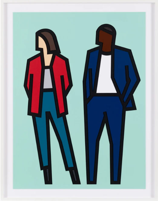 Julian Opie, Standing Couples, 2024